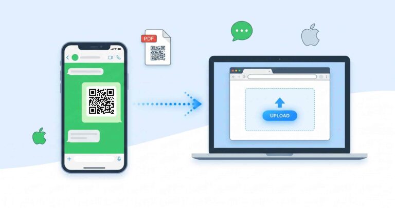 How to Scan a QR Code from WhatsApp, PDF or iPhone (Step-by-Step Guide)